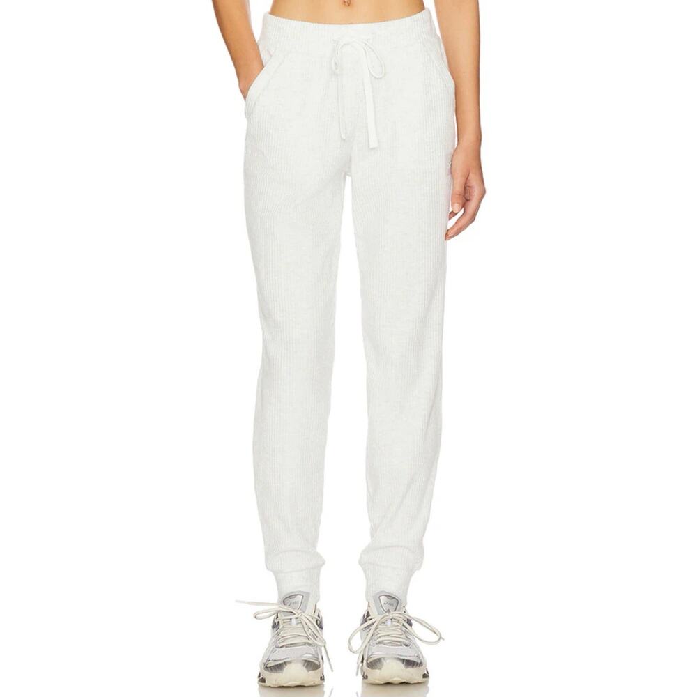 Alo Yoga Muse Sweatpants White Heather Jogger Lounge Pants Women’s Size S